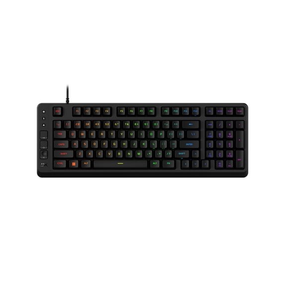 HyperX Eve 1800 Gaming Keyboard, 1800 Form Factor, 10 Zone RGB, Media Buttons, M