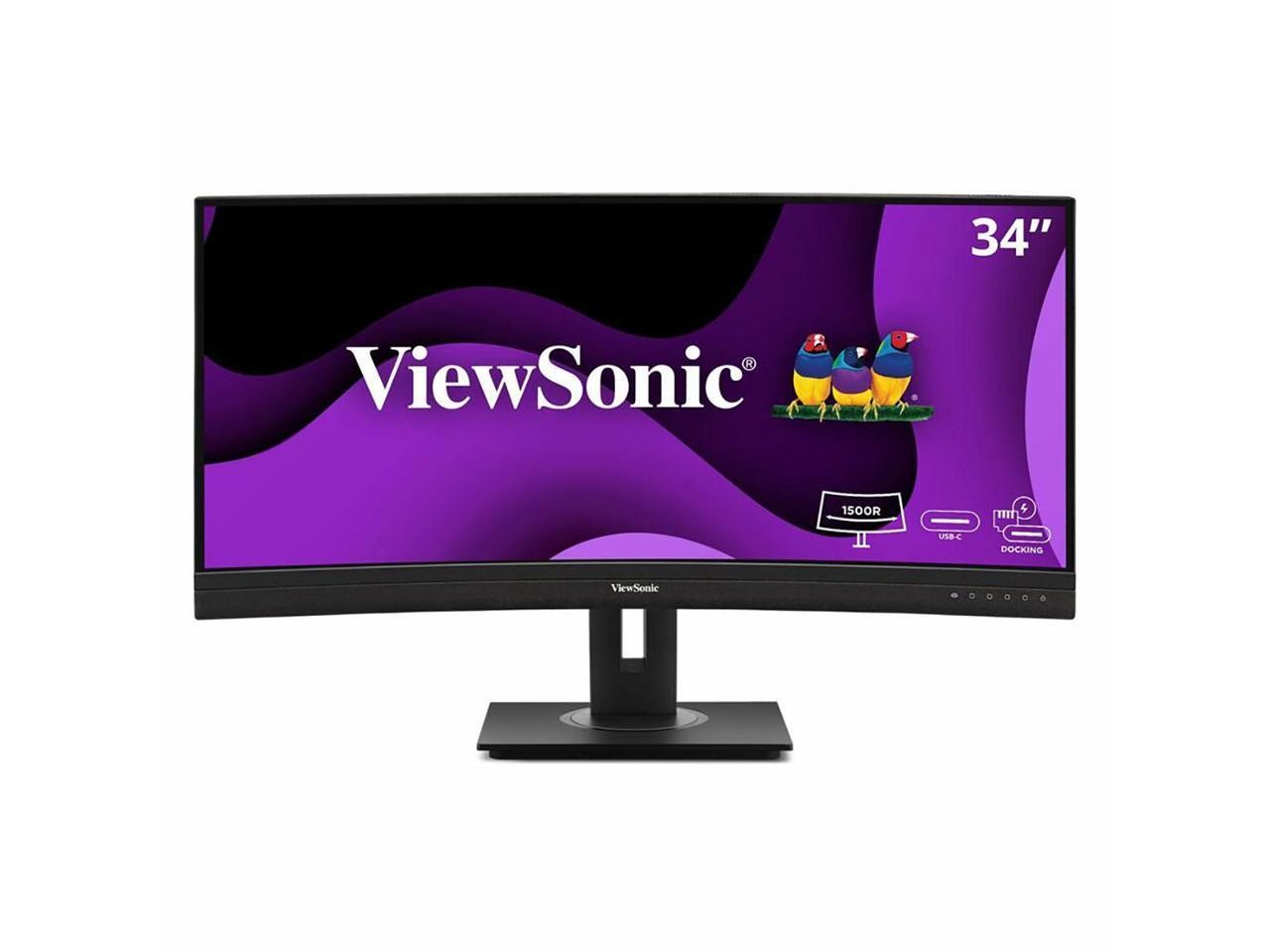 ViewSonic VG3456CA 34 Inch 21:9 QHD Curved Monitor USB-C Dock