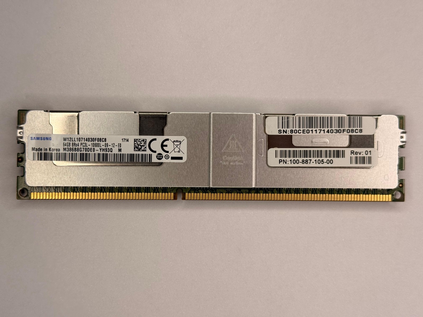 SAMSUNG 64GB 8Rx4 PC3L-10600L DDR3 ECC Server Ram Large Stock Quantity