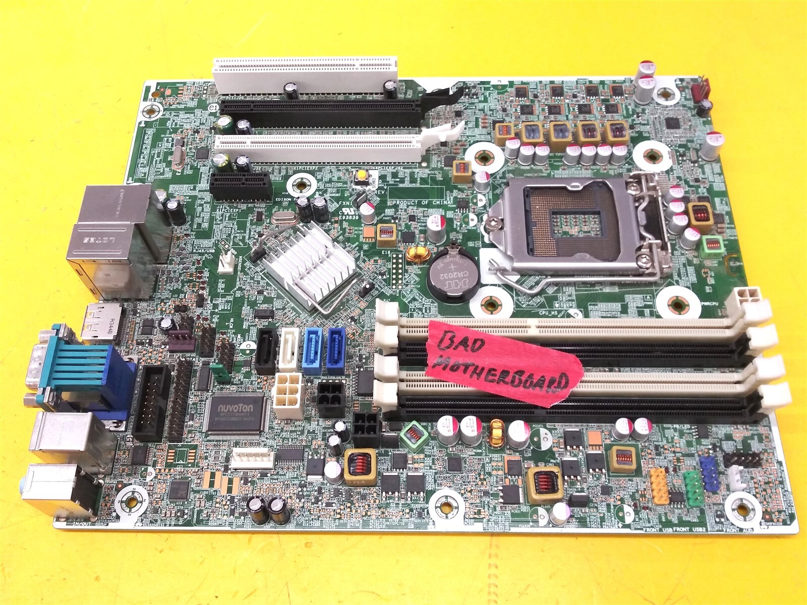 ⭐️⭐️⭐️⭐️⭐️ **DEFECTIVE** Desktop Motherboard 656933-001 for HP Compaq Elite 8300