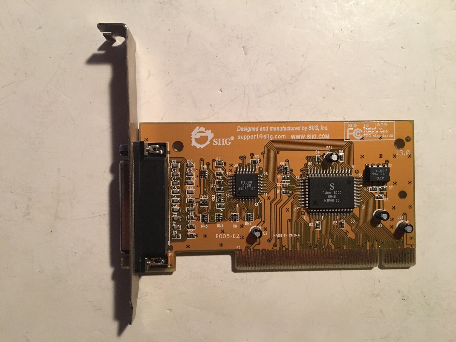 SIIG PCI PRINTER ADAPTER JJ-P00112 IO 1839, P005-62