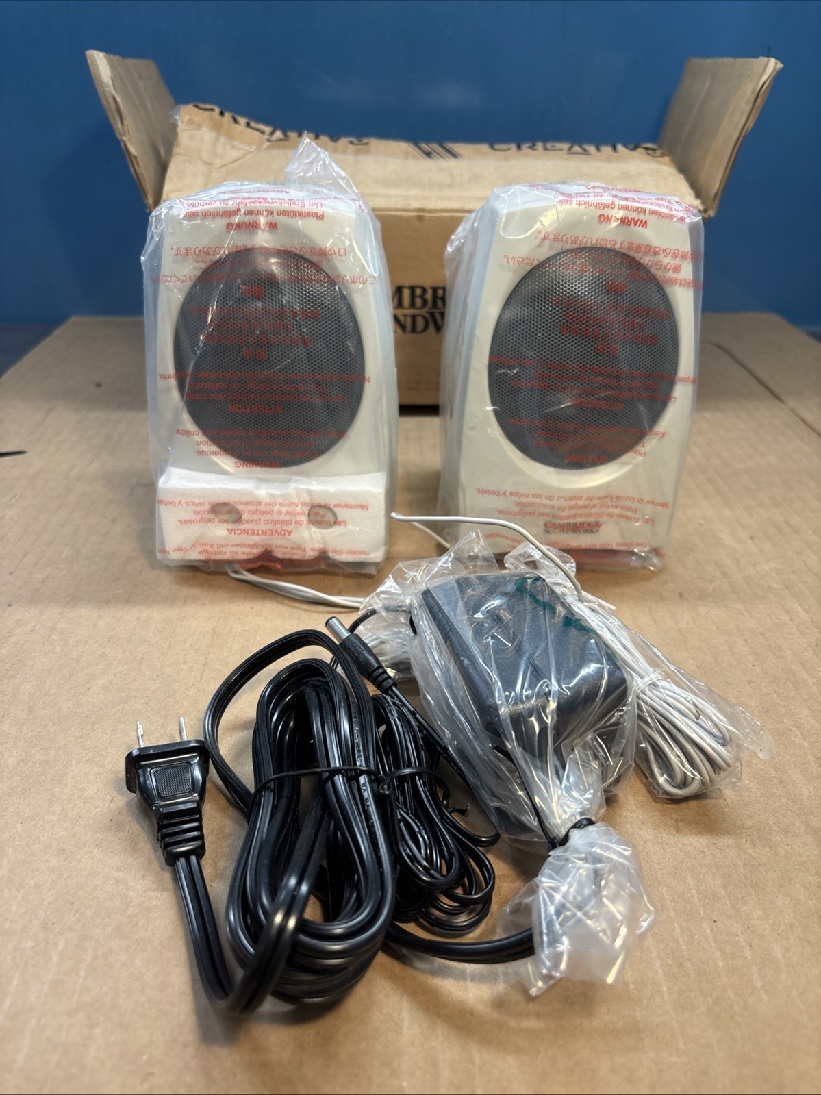 Cambridge SoundWorks Creative SBS36 Speakers with Power Supply NOS