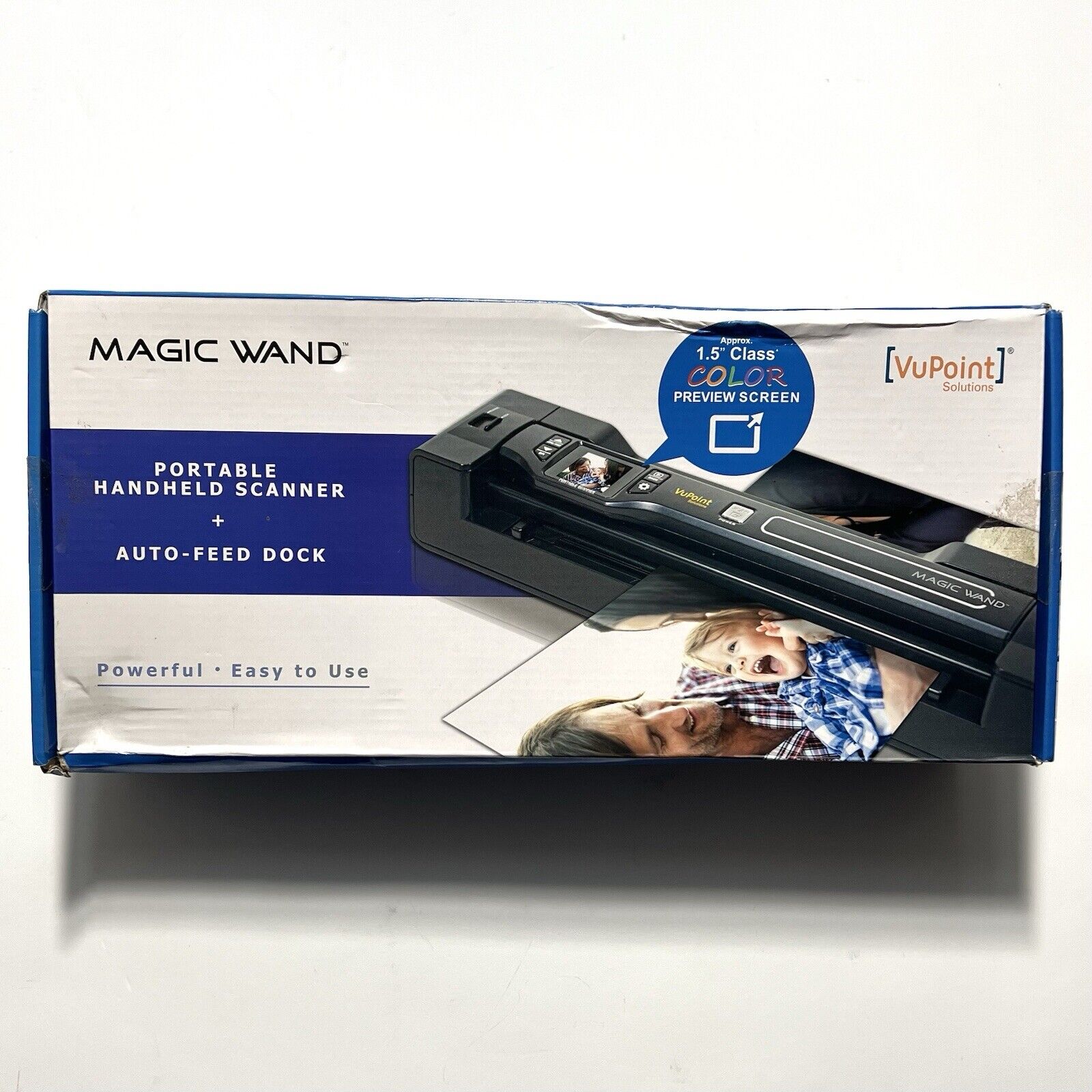 VuPoint Magic Wand Portable Handheld Scanner Purple