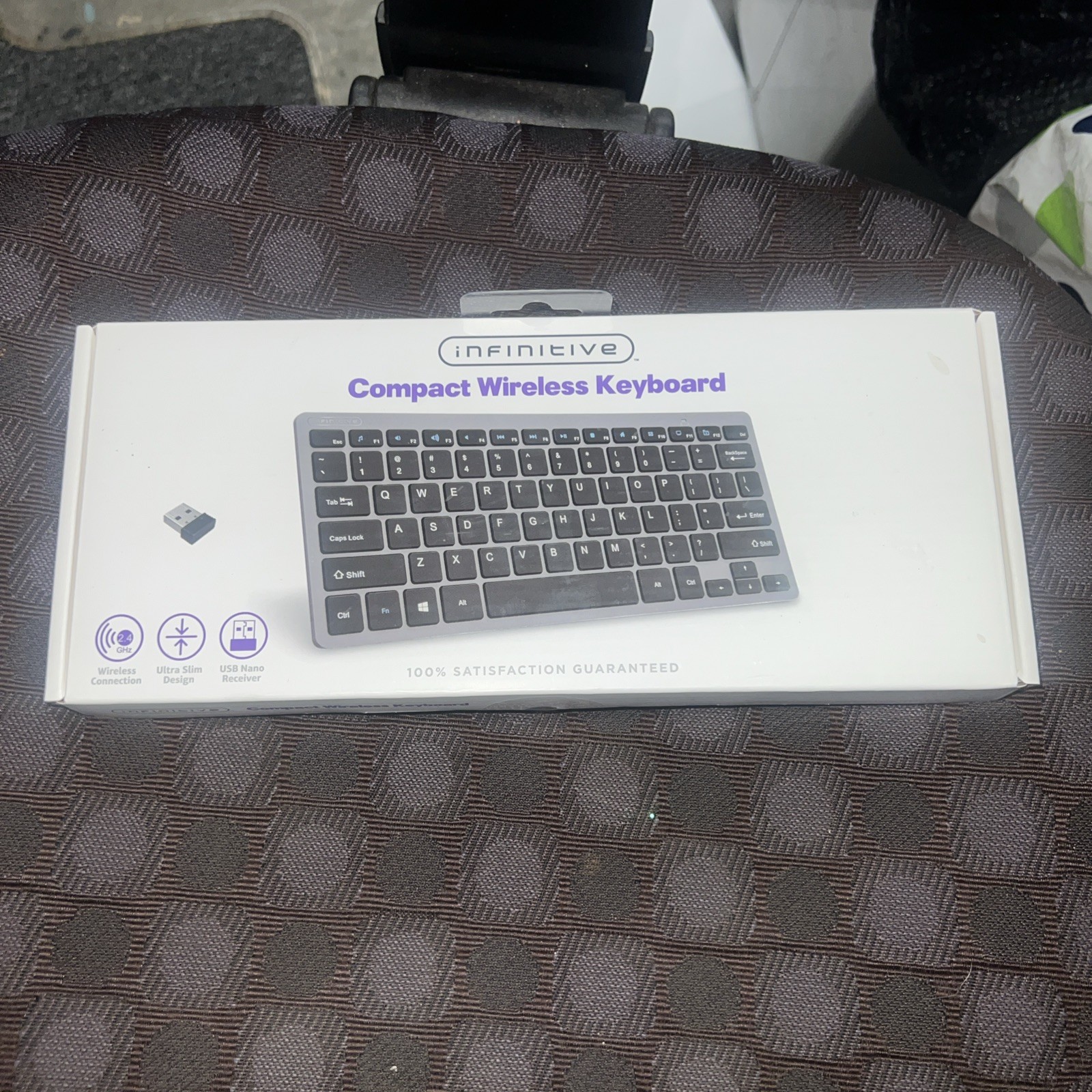 Infinitive Compact Wireless Keyboard Ultra Slim Keyboard 2.4 GHz USB Nano