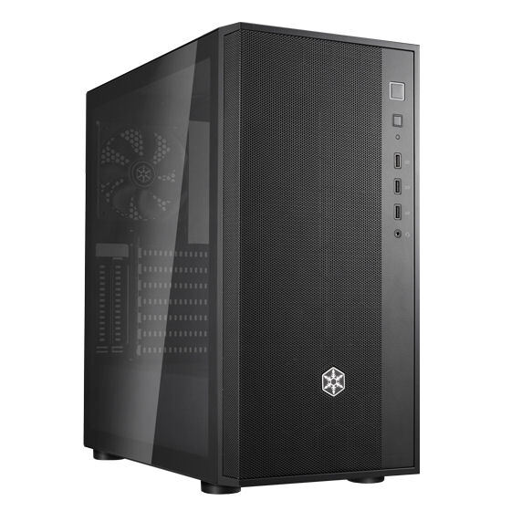 Silverstone SST-FAR1B-G-V2 (Black) FARA R1 Tempered Glass MATX/Mini-ITX Chassis