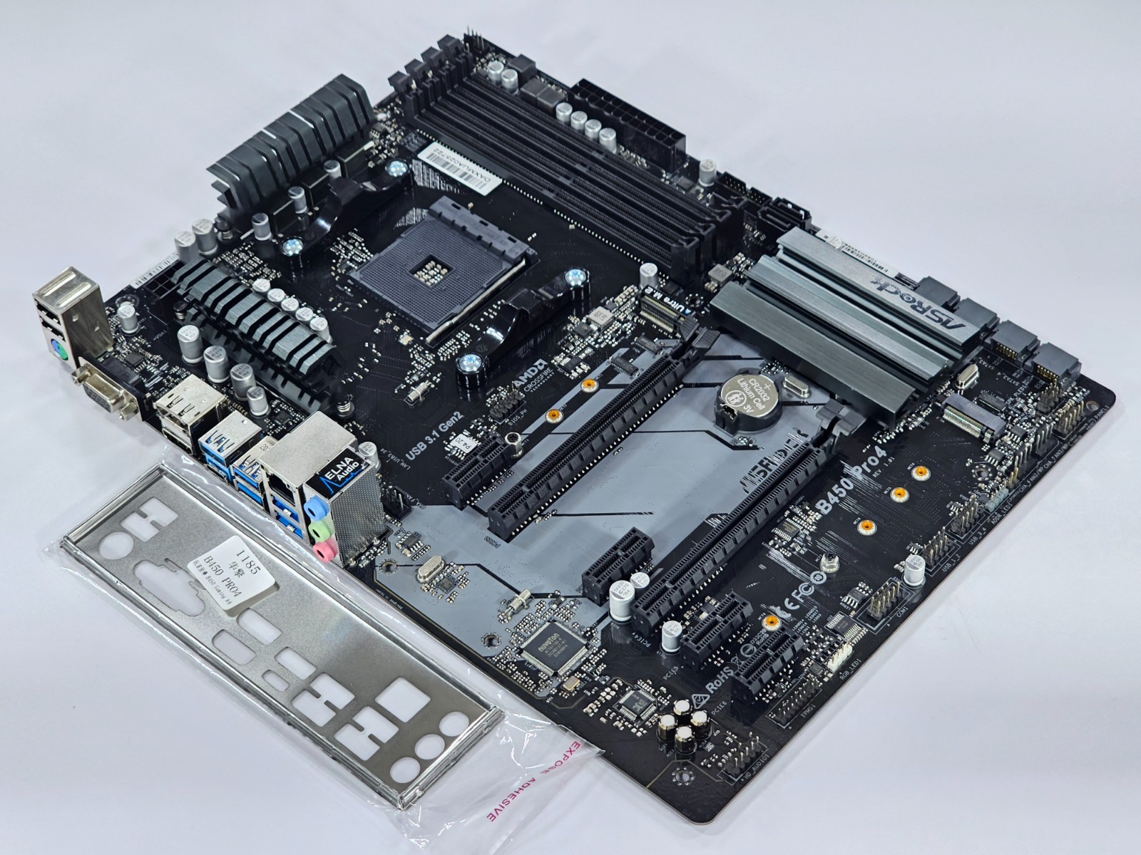 ASRock B450 Pro4 AMD B450 ATX DDR4 AM4 Ryzen Motherboard