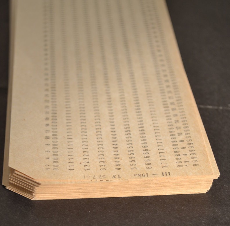 15pcs VINTAGE MAINFRAME COMPUTER PUNCH CARDS. IBM 80-column card format 70-80s
