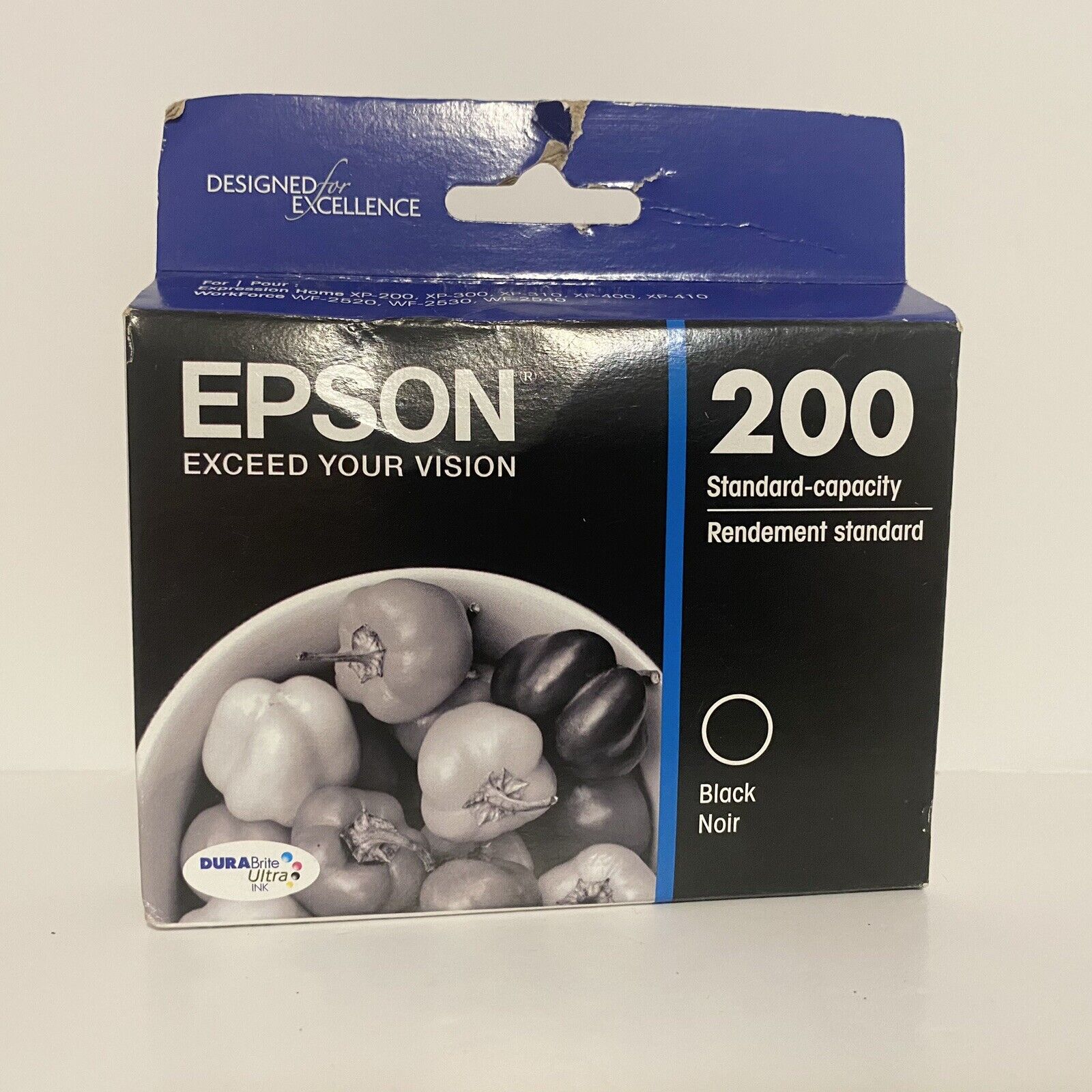 Epson 200 Ink Cartridge Black Expired T20012 Sealed Standard Capacity