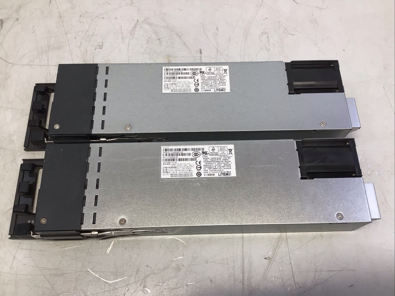 Cisco Lite-On PWR-C1-1100WAC 1100W Power Supply Lot of 2