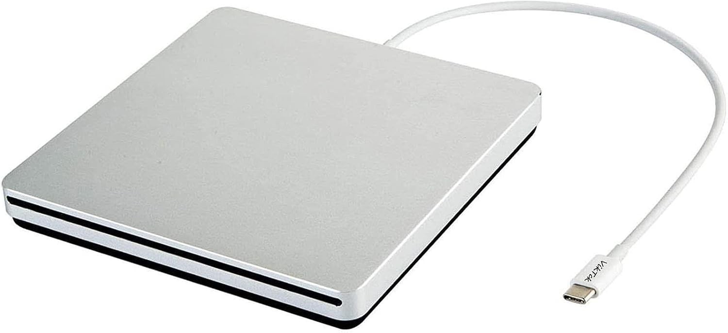VikTck External USB-C USB 3.0 CD DVD Drive Writer Burner for Mac PC Laptop B077P
