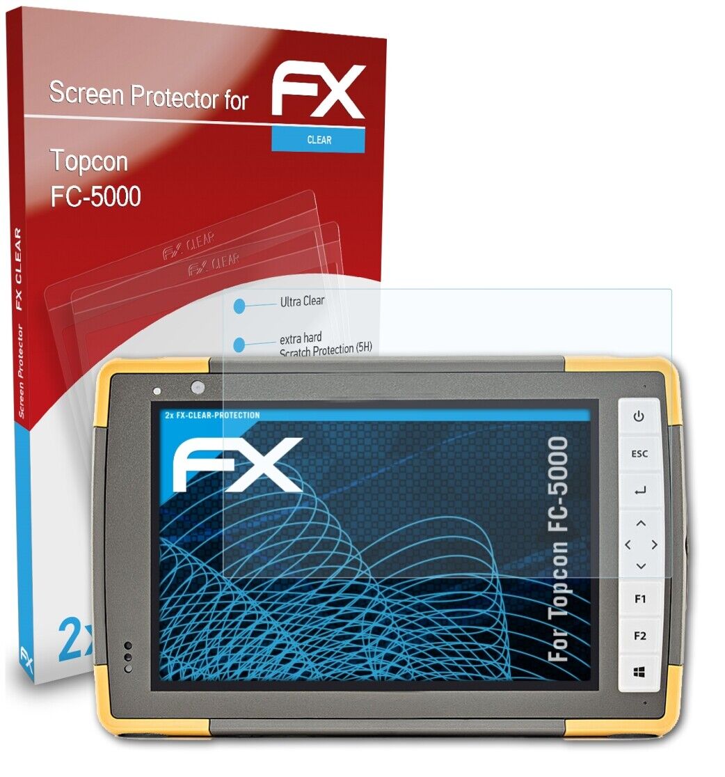 atFoliX 2x Screen Protection Film for Topcon FC-5000 Screen Protector clear