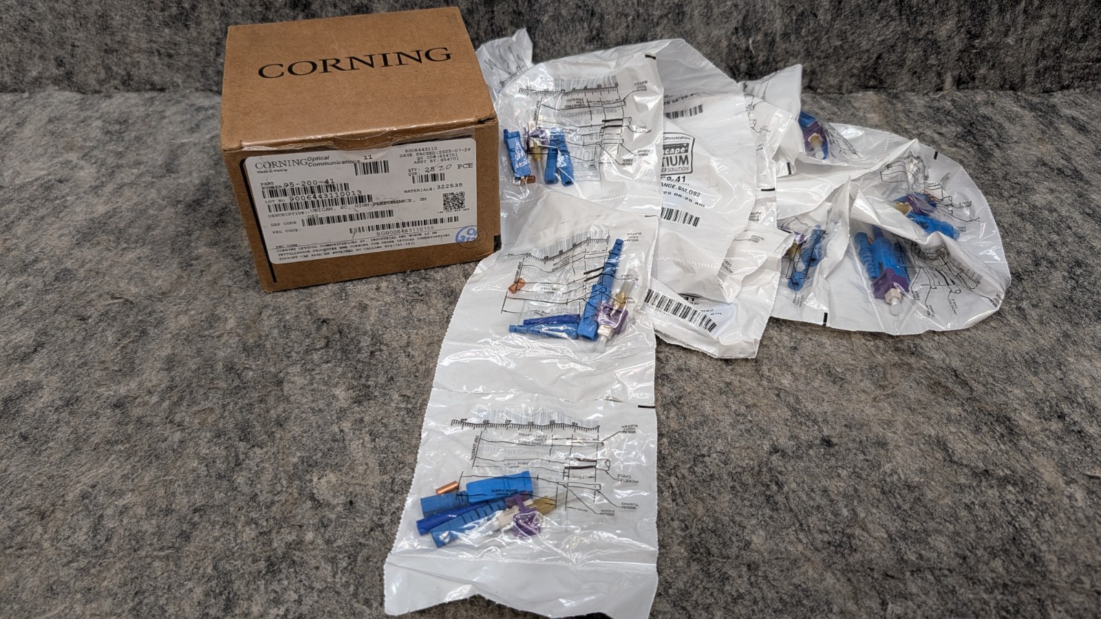 20 x Corning Unicam SC High Performance SM OS2 Connectors (95-200-41) 🔥New🔥