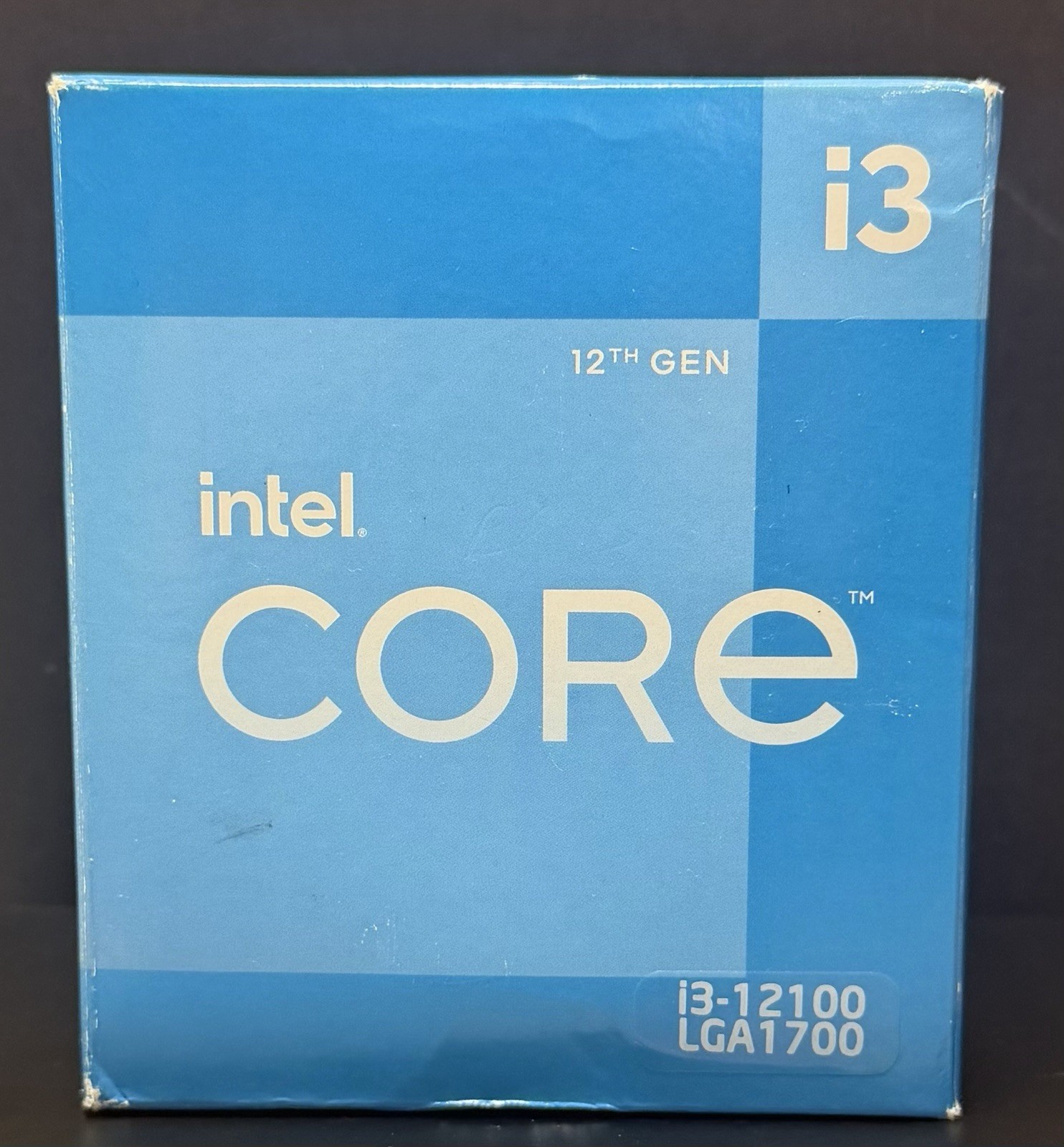 Intel Core i3-12100 4.3GHz 4 Core LGA1700 Desktop Integrated Processor, Heatsink