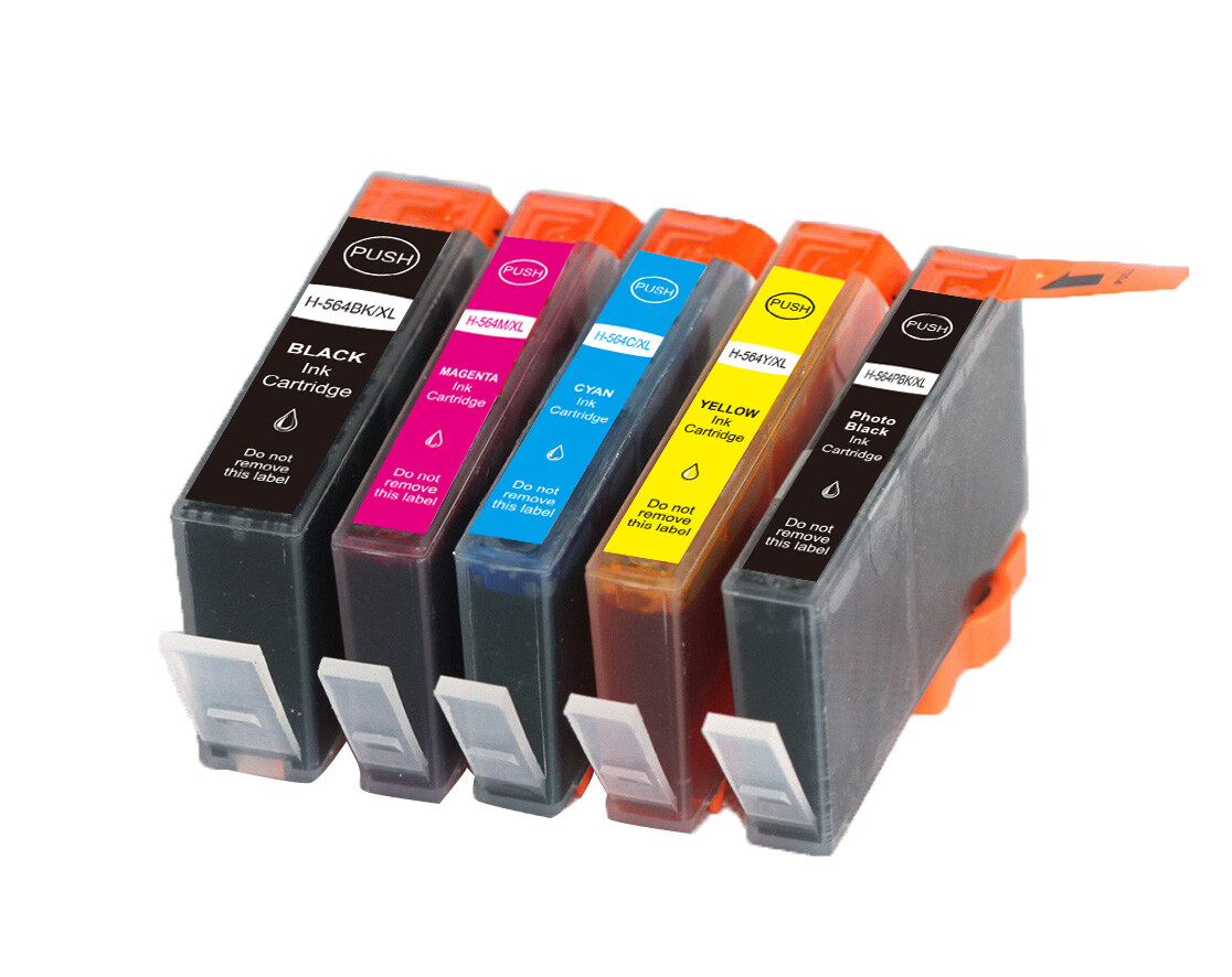 Ink Tanks Value Set for 564XL Photosmart Printer B8550 C6340 C6380 D5460 C310a 