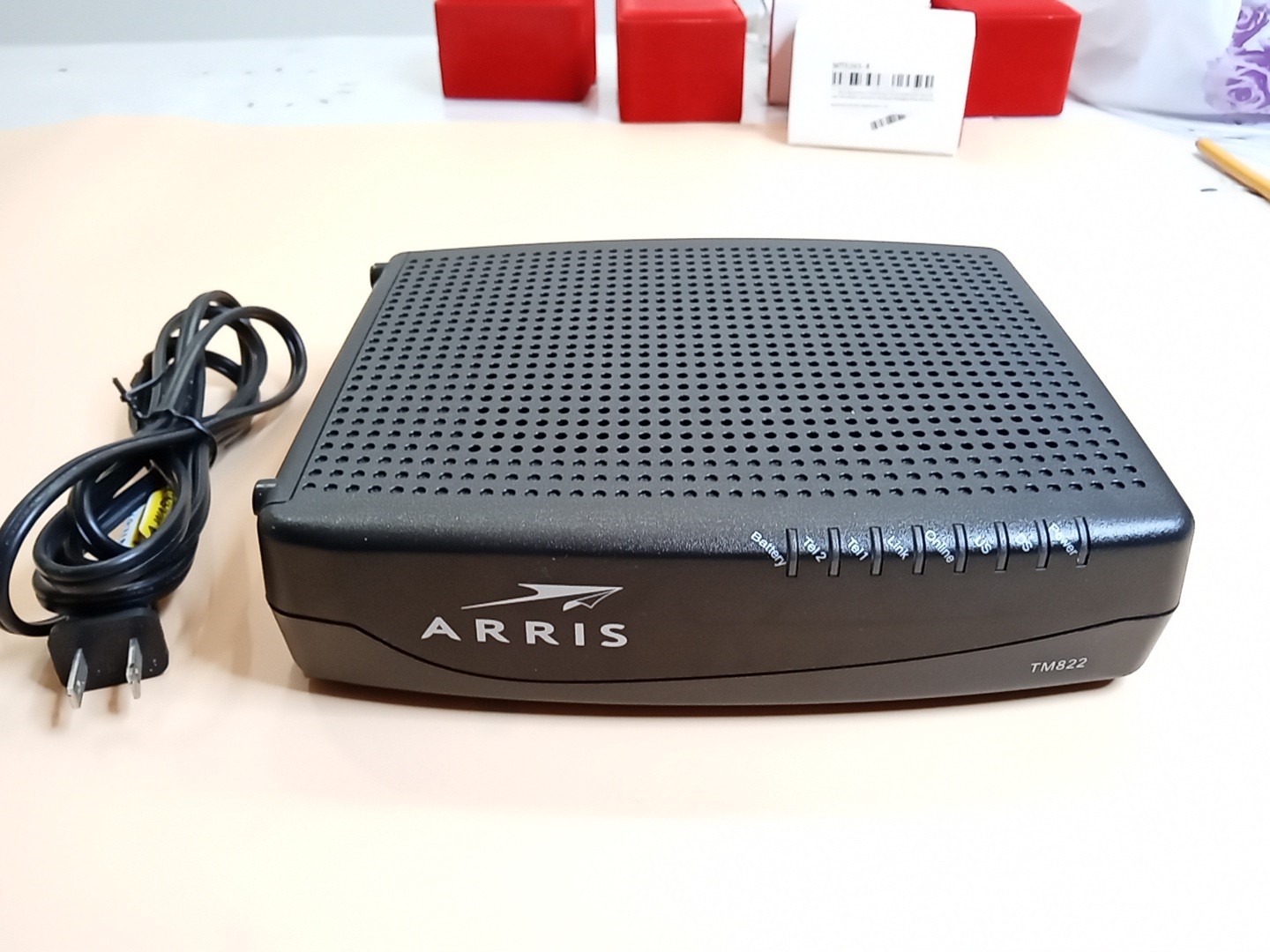  🤩ARRIS Tm822G  Cable Modem Docsis 30 (TM822G/CT) + Battery 