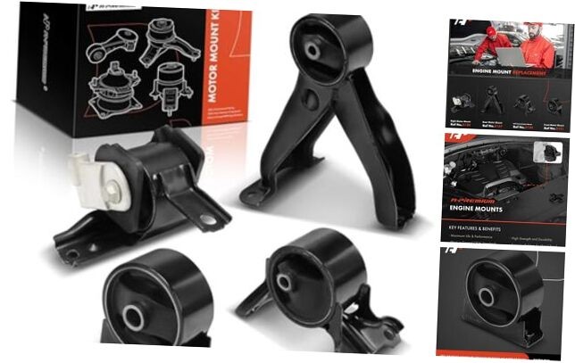 4PCS Engine Motor Transmission Mount Set [CVT or Auto Trans] Compatible with