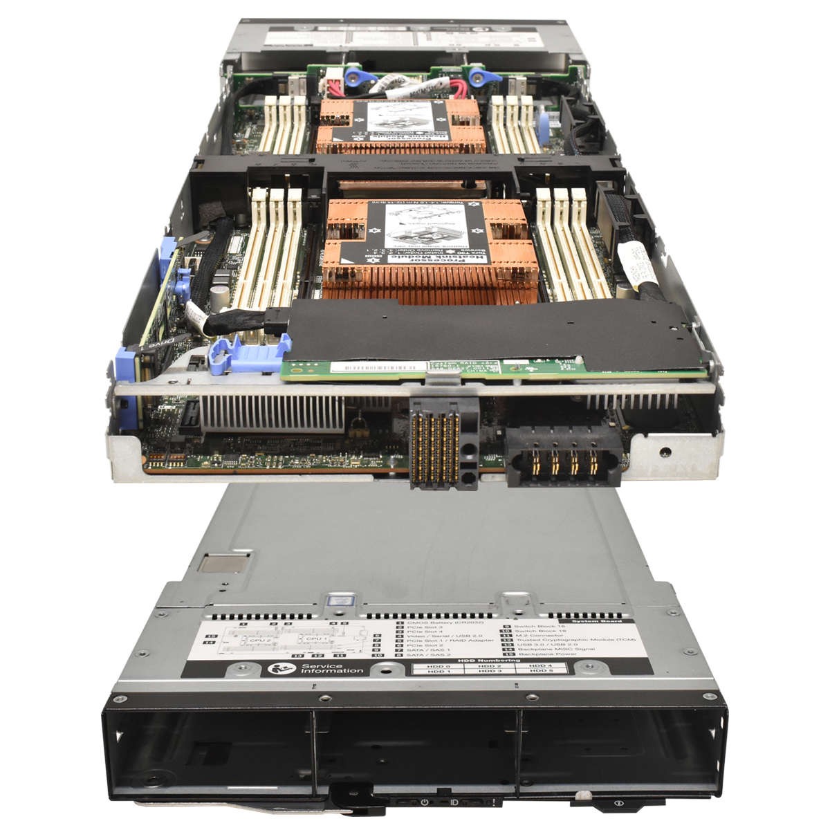 Lenovo SD530 Node Server No CPU No PC4 2x Heatsink 530-8i M.2 Adapter 6x SFF