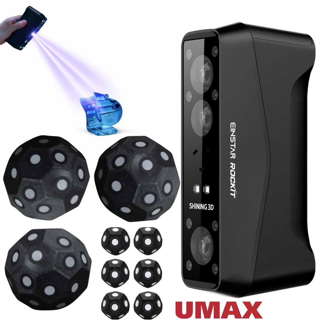 EINSTAR Rockit Wireless Handheld 3D Scanner 0.05mm HD Resolution,  IR VCSEL Scan