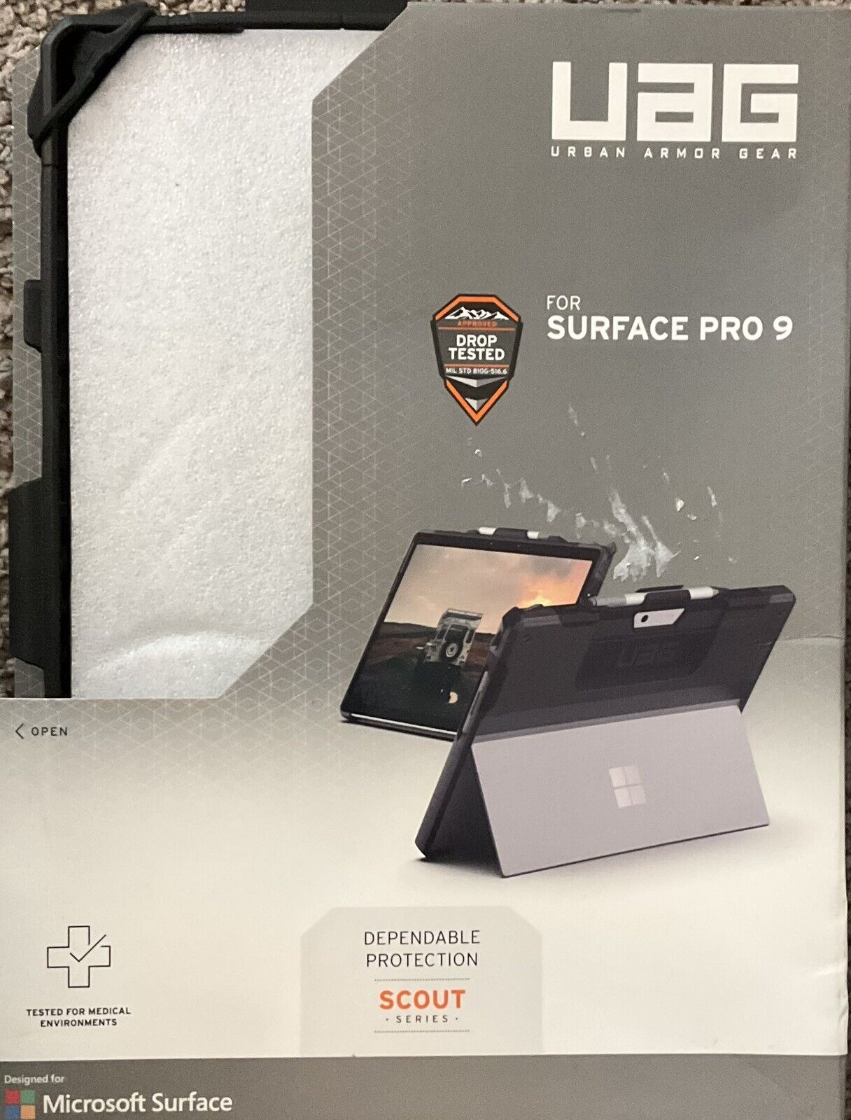 UAG Urban Armor Gear Microsoft Surface Pro 9 SCOUT Series - Black