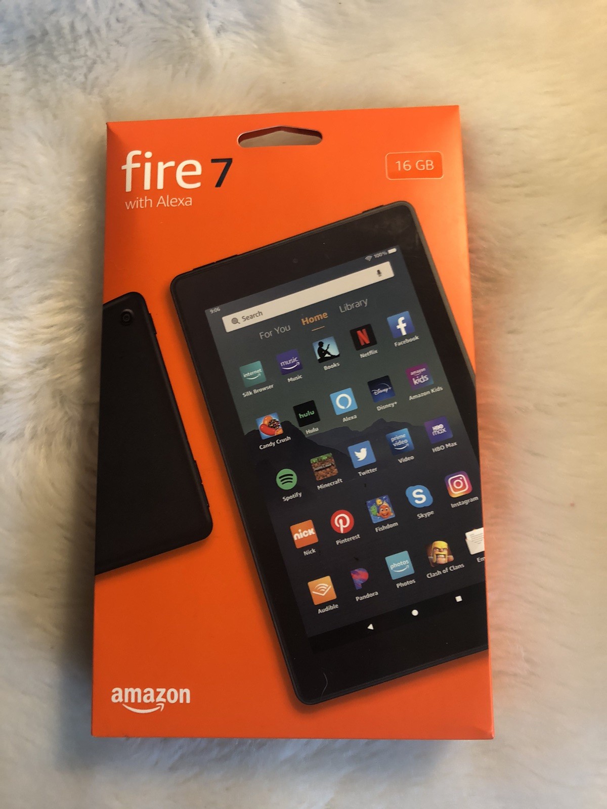 Amazon Fire 7 Tablet 16GB 9th Generation With Alexa 7" Black NIB Sealed