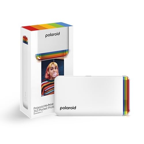 Polaroid Hi-Print - 2nd Gen luetooth 2x3 Pocket  Printer - White (9128)