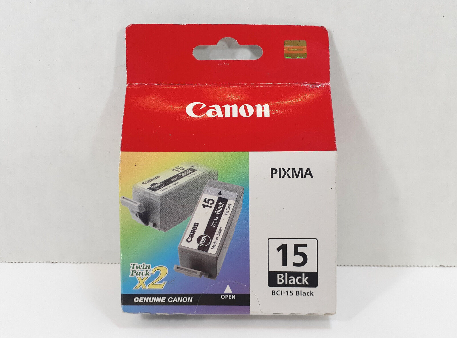 Canon PIXMA BCI-15 Black Ink Twin Pack  Two 2  New  Sealed
