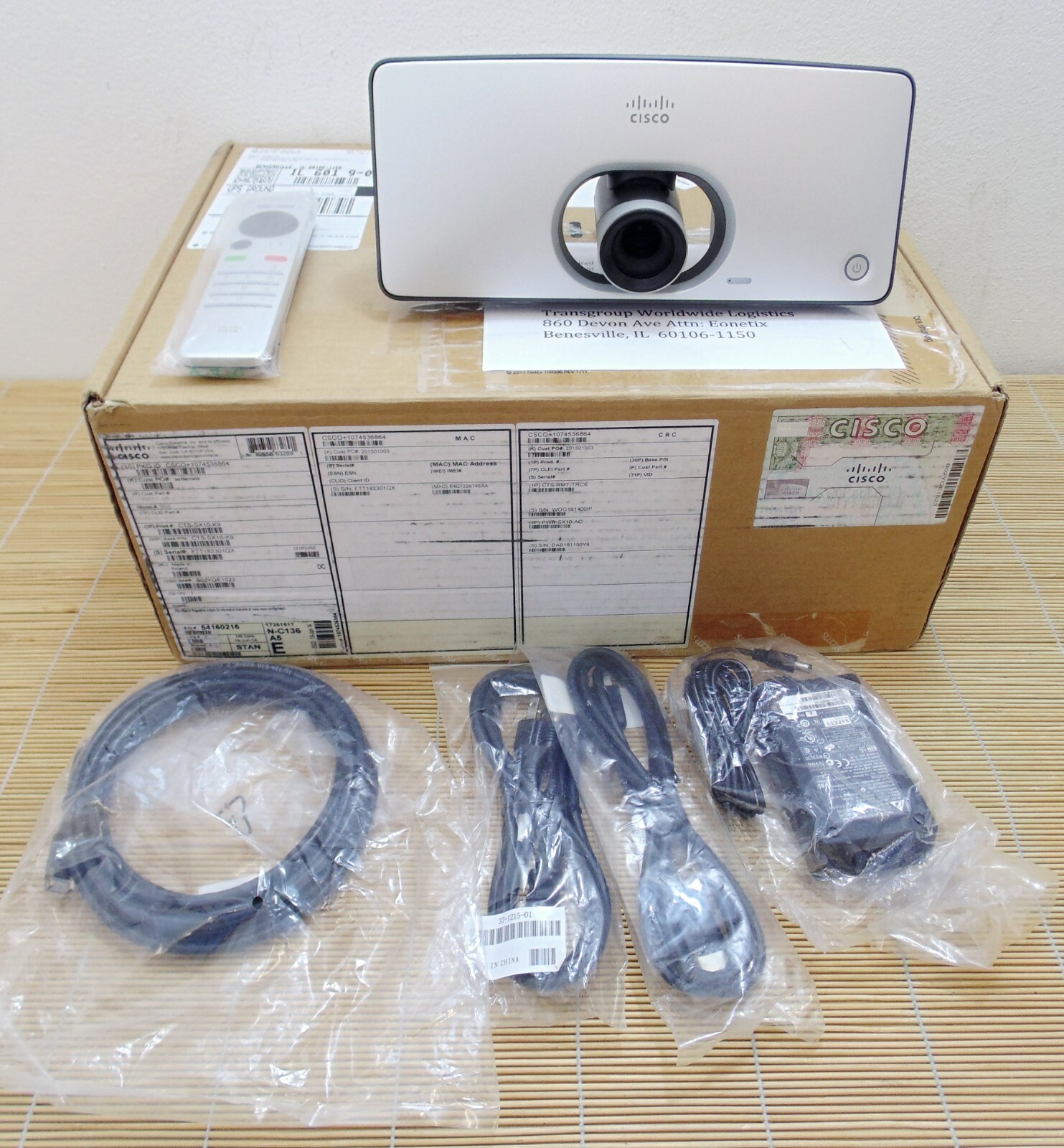 NEW BOX Cisco CTS-SX10-K9 TelePresence SX10 TTC7-22 codec/camera Premiu OPEN NEW