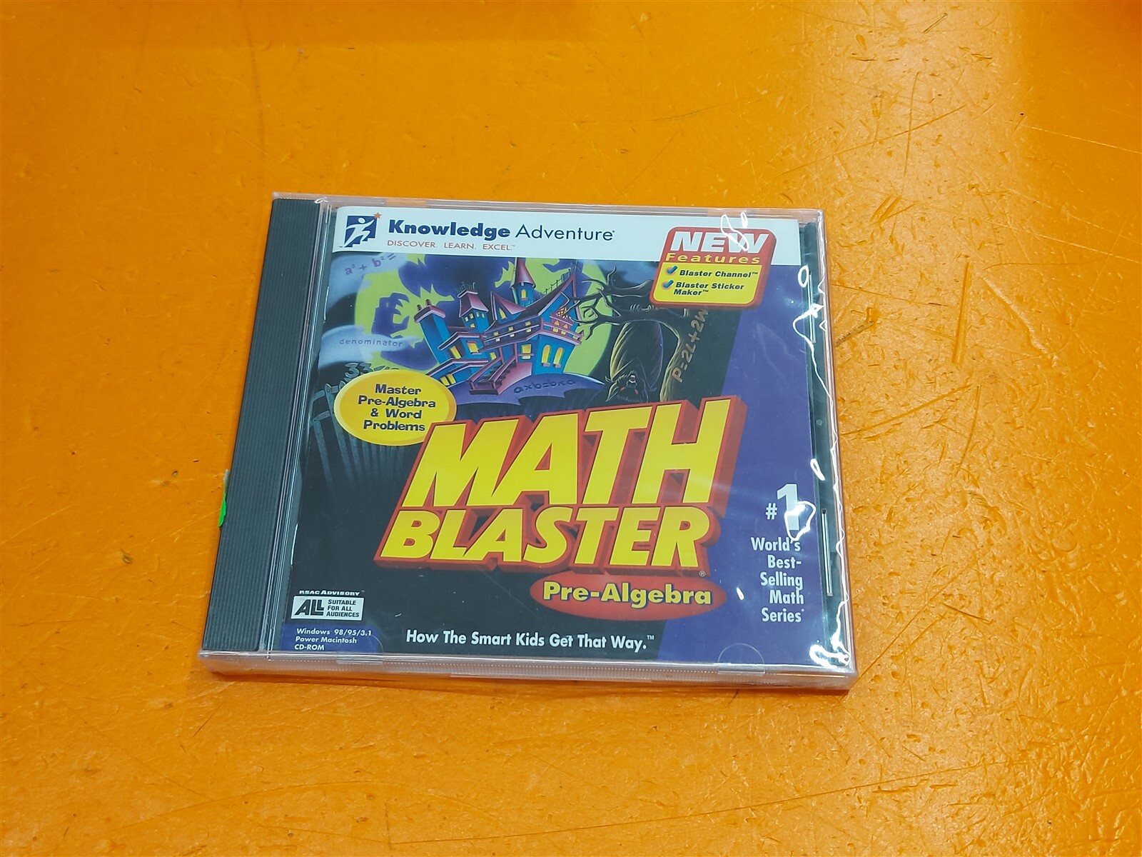 ⭐️⭐️⭐️⭐️⭐️ NEW Davidson Math Blaster PRE-Algebra & Word Problems CD ROM