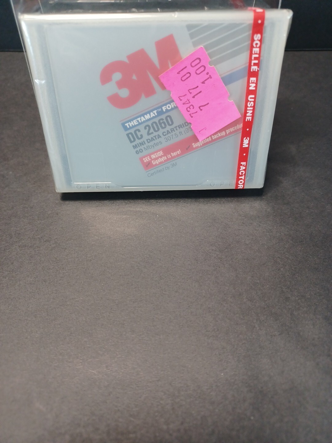 3M DC2060 Mini Data Cartridge 60MB, ￼QIC-40 Compatible DC 2060 Sealed