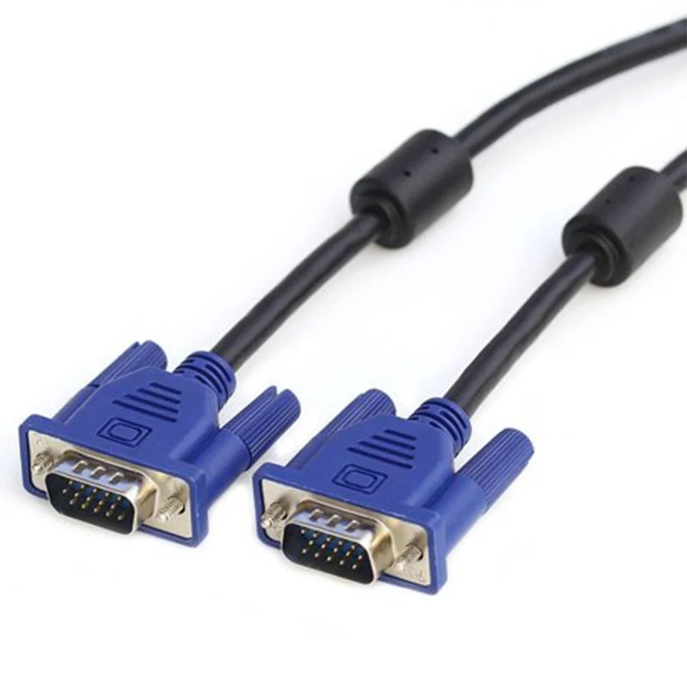 5ft VGA Cable - Male to Male 1080p FHD AV/Computer Monitor Cable 1.5m, Black