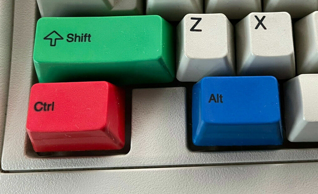 NEW UNICOMP IBM Model M Color Keycap Set CTRL SHIFT ALT Red Green Blue 6 Keys