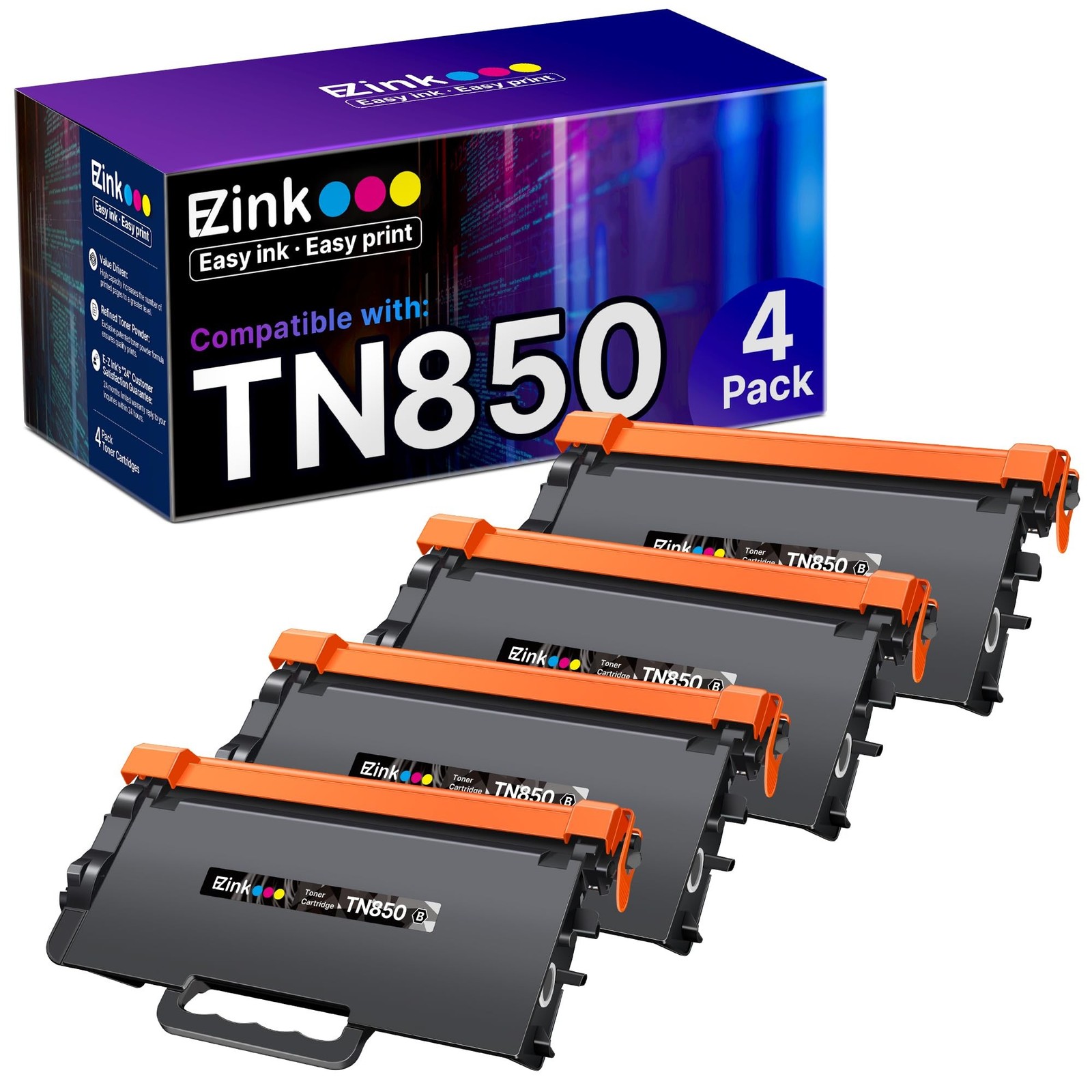 E-Z Ink Compatible Toner Cartridge Replacement for Brother TN850 TN 850 TN-85...