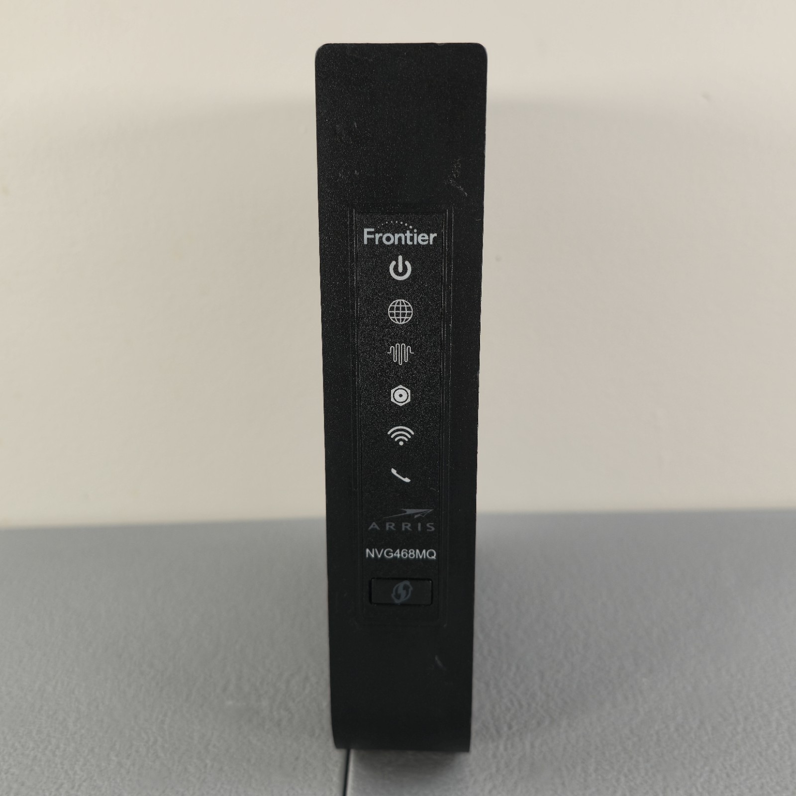 Frontier Arris NVG443B DSL Modem Router WiFi Dual-Band 2.4/5GHz w/Adapter Tested