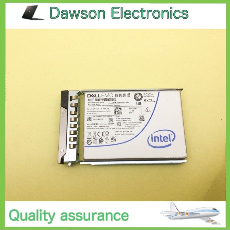 C9X5T DELL EMC Intel D7-P5600 1.6TB PCIe Gen4 x4 NVMe 2.5'' SSD SSDPF2KE016T9E