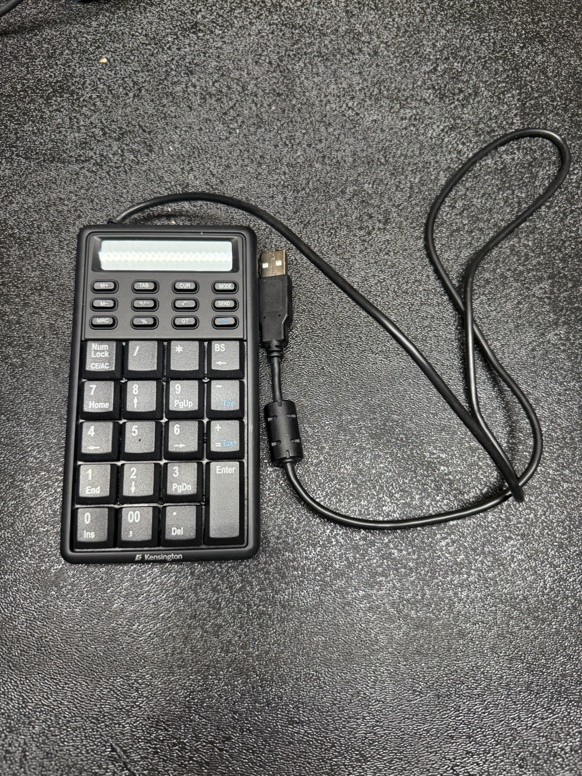 Kensington Laptop Keypad Calculator K72274 USB Wired Keyboard M01007