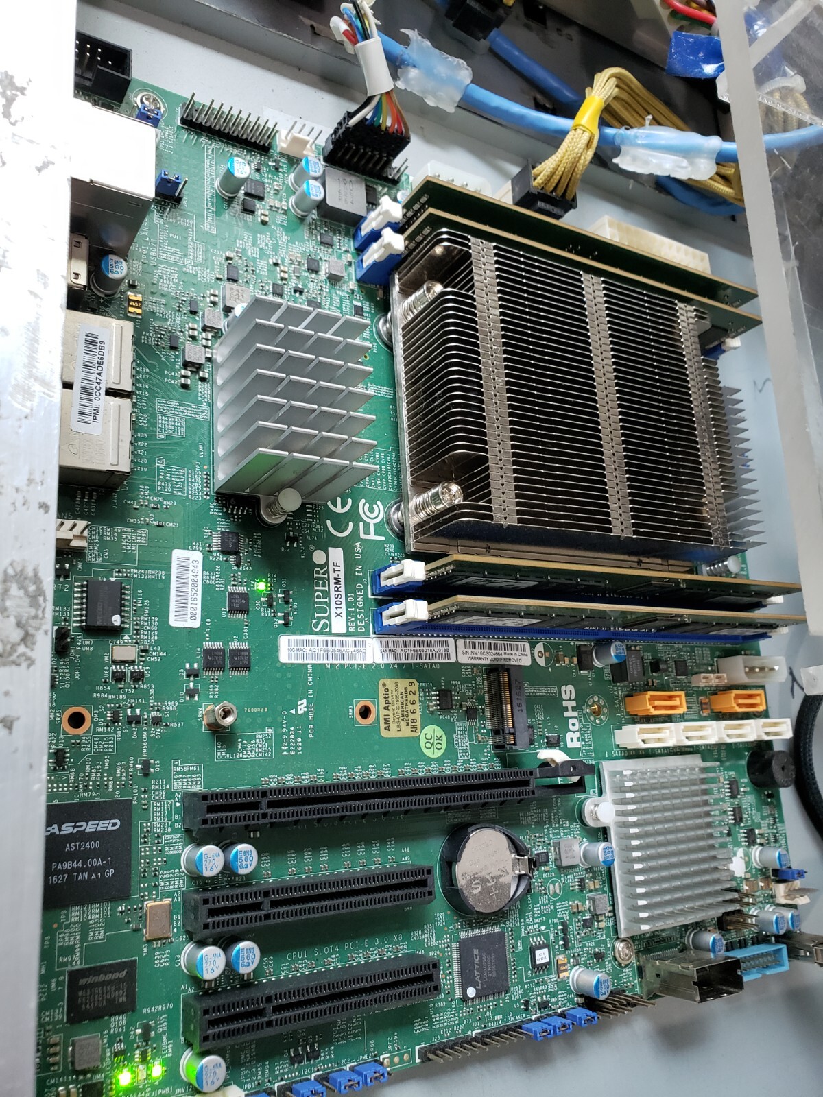 Combo (Server): Motherboard + CPU(Xeon) + Memory (64GB ECC) + HDD (NVME 1TB)