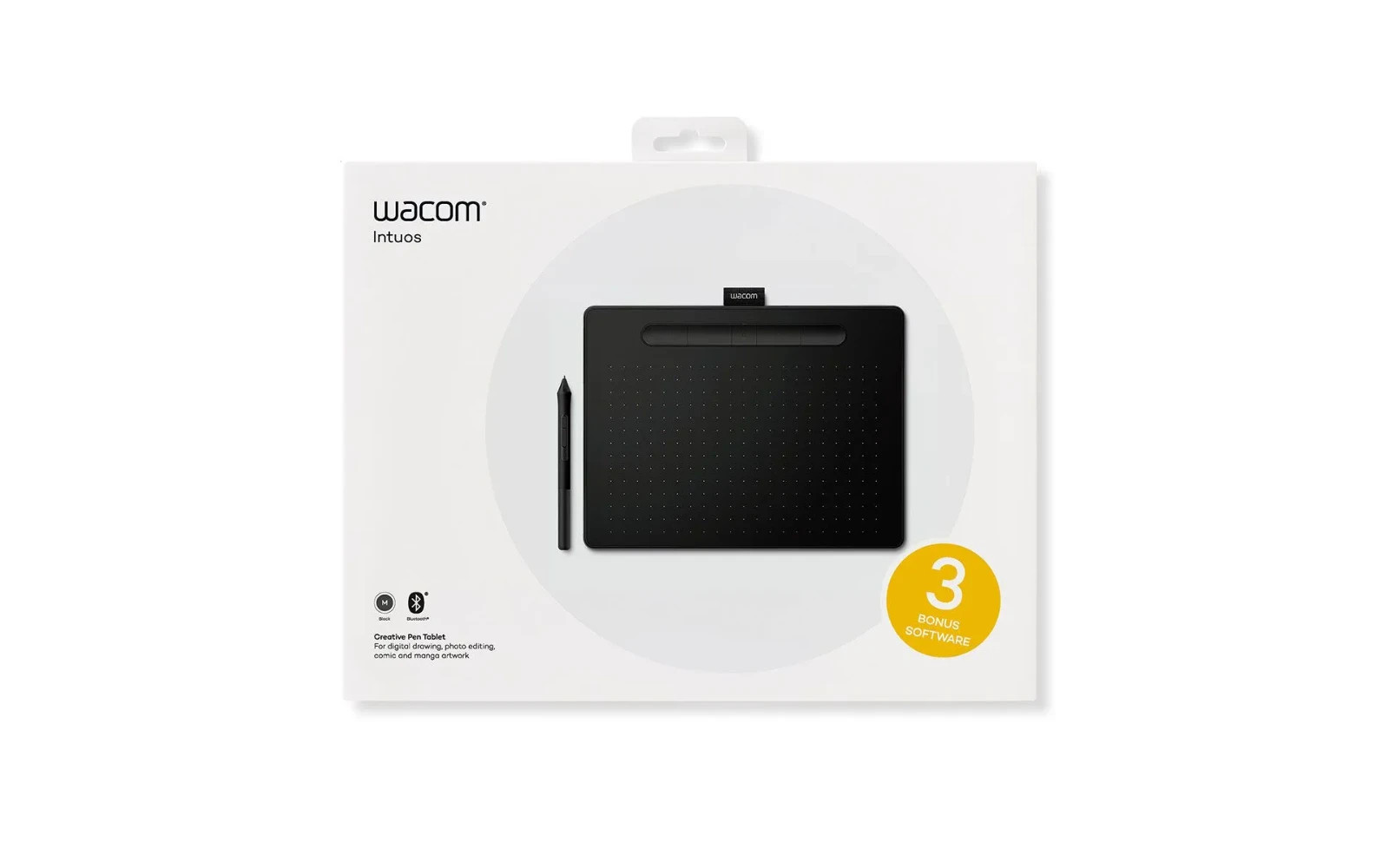 Wacom Intuos Medium Bluetooth Graphics Drawing Tablet Black CTL-6100WL New