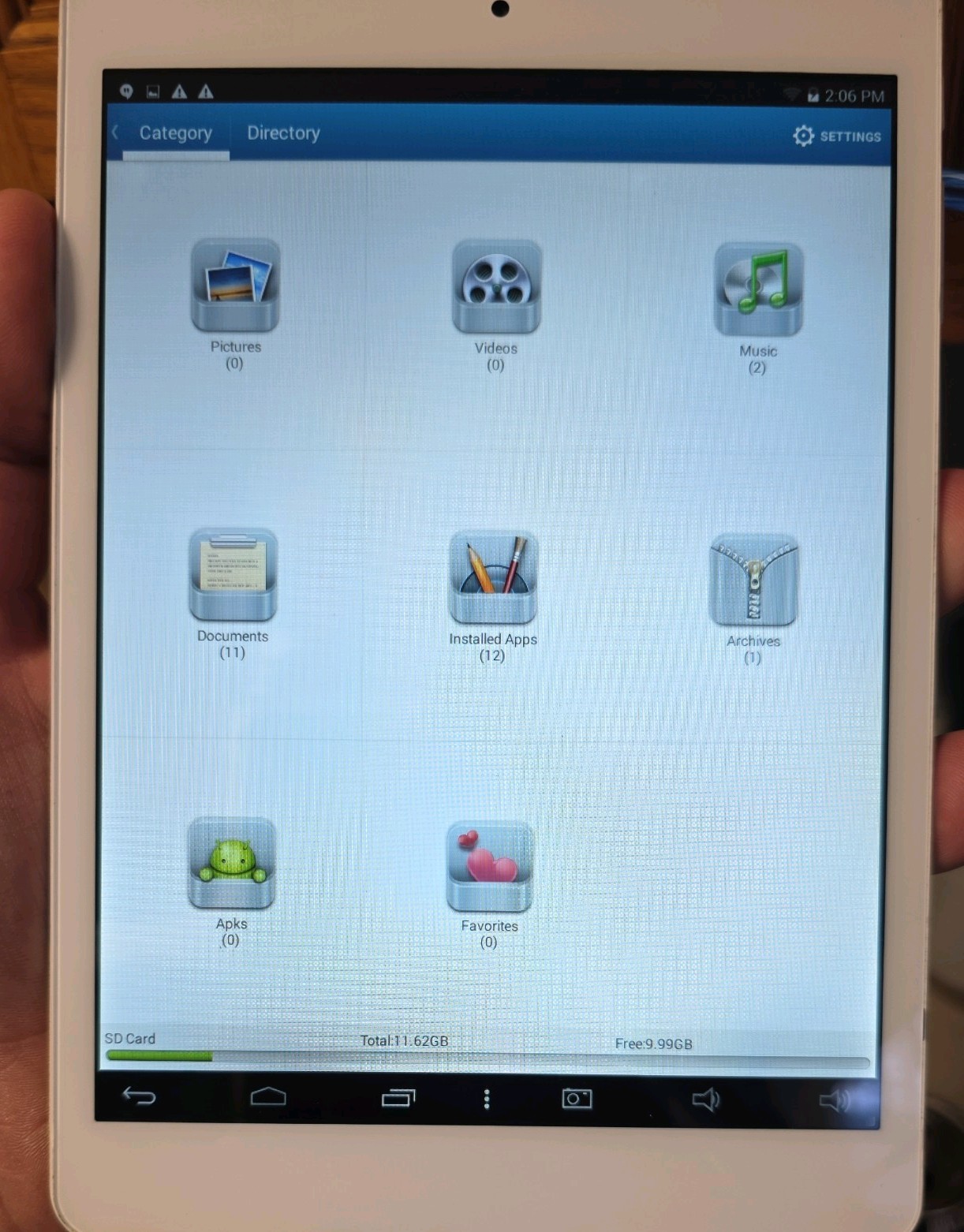 16 GB Android HD Tablet Intel 7.85" NuVision Gold & White TM785M3