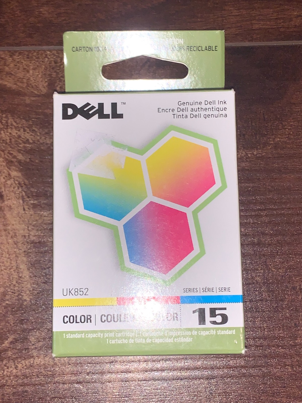 Genuine DELL UK852 Series 15 Color Ink Cartridge for V105 Printer New 2007 Date