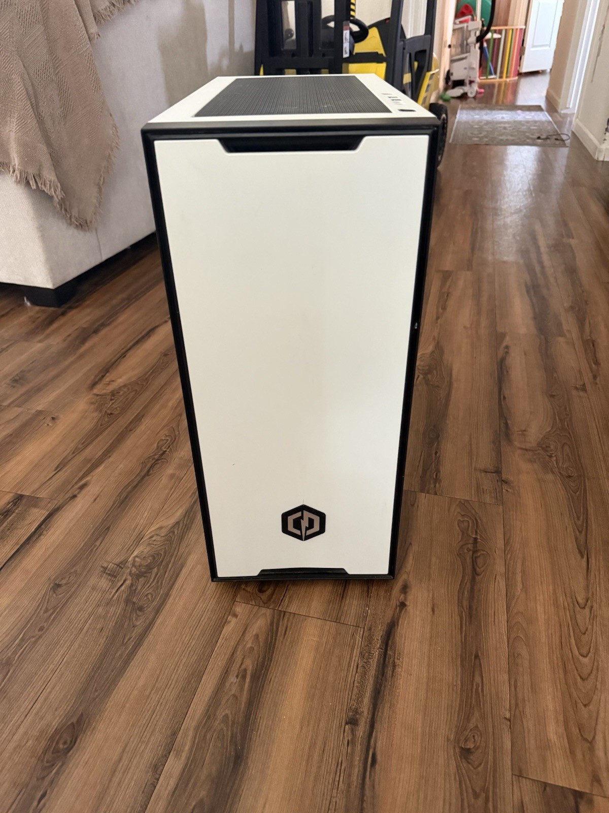 CyberPowerPC Gamer Master Mid Tower Gaming Desktop RGB Lighting White/Black