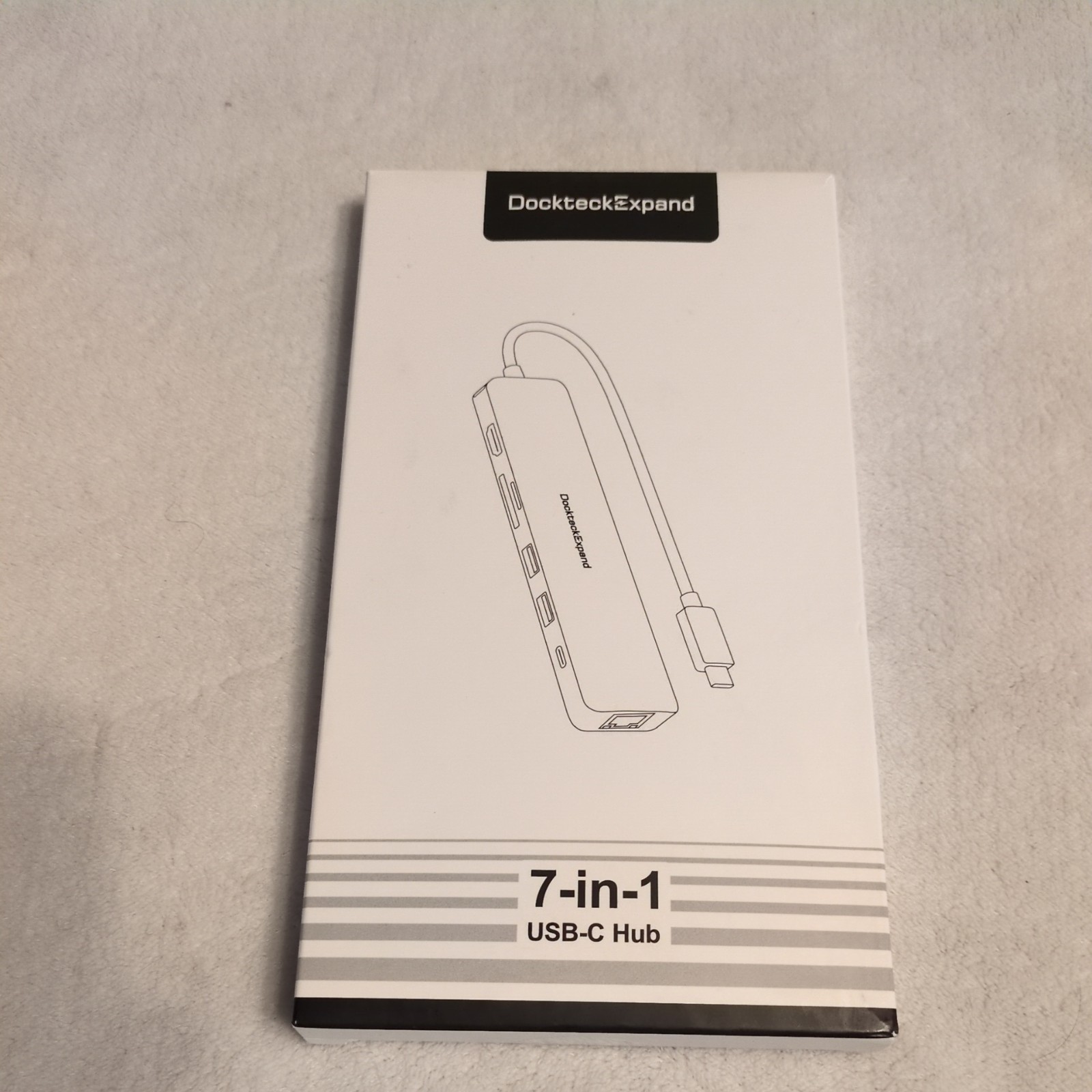 DOCKTECK USB C Hub Ethernet Adapter, 7 in 1  Station, USB-C Adapter mit H ,__130