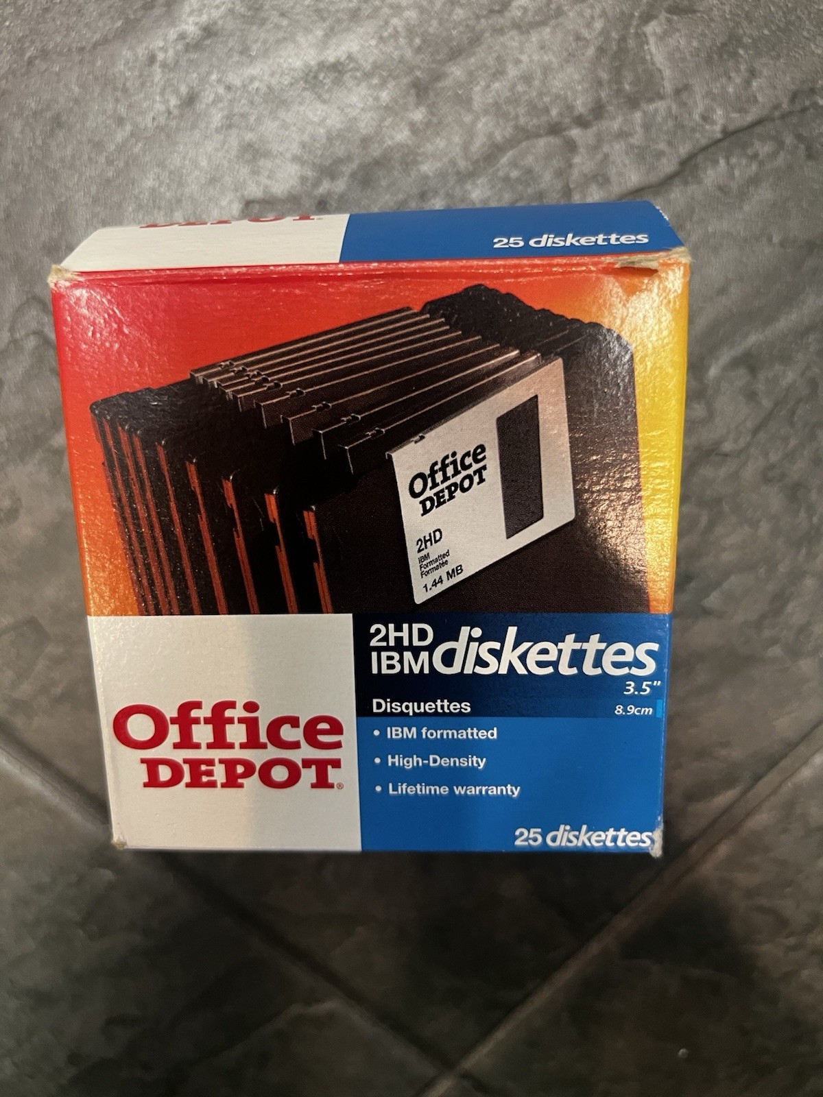 Office Depot 2HD IBM 3.5in 1.44MB High-Density Disks 24 Pack, Static Resist