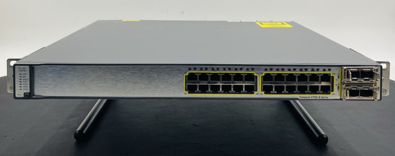 Cisco WS-C3750E-24TD 24-Port Gigabit Switch/W/2X  CISCO -CVR-X2-SFP V02