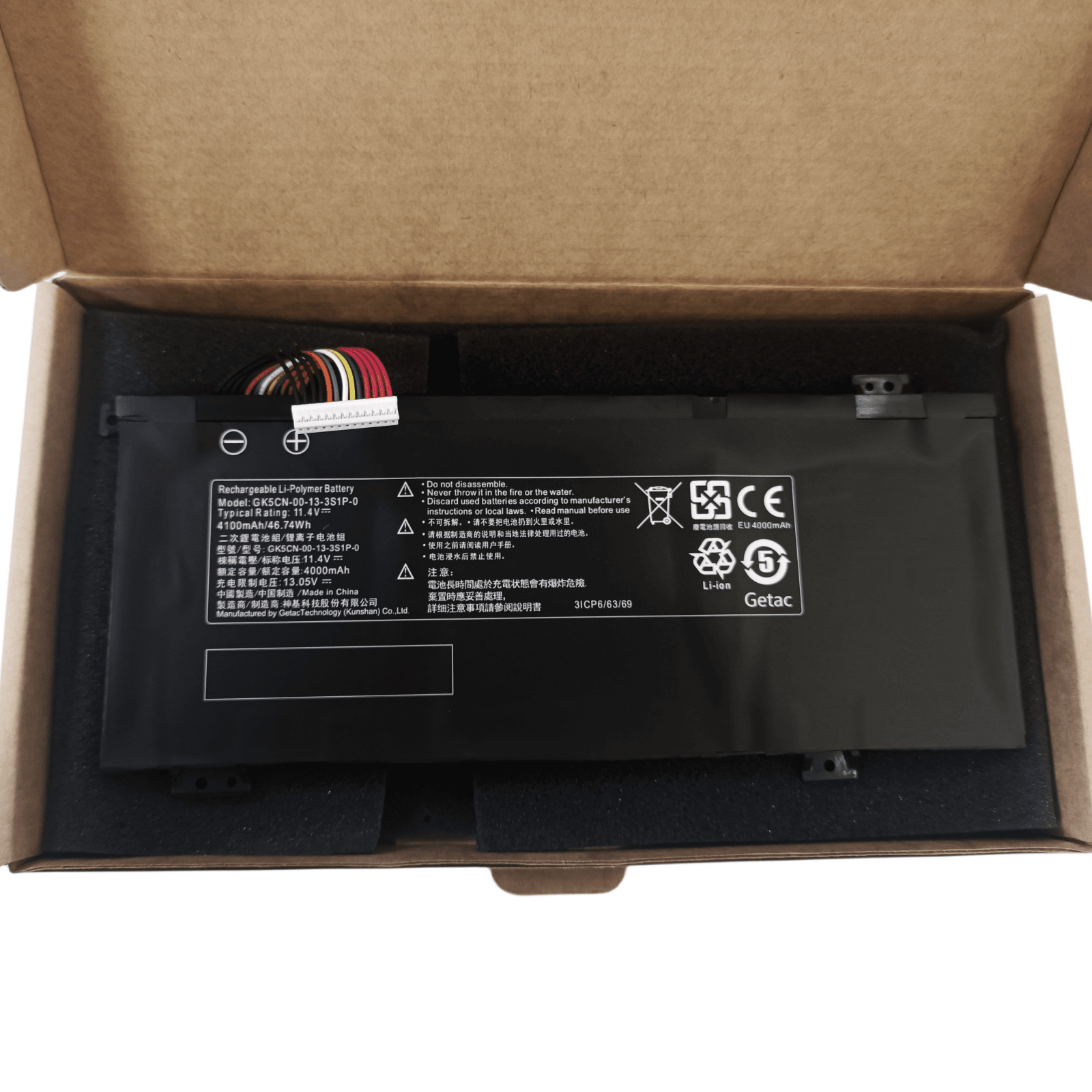 Genuine GK5CN-00-13-3S1P-0 Battery for Getac TONGFANG GK5CN4Z GK5CN5Z GK5CN6Z