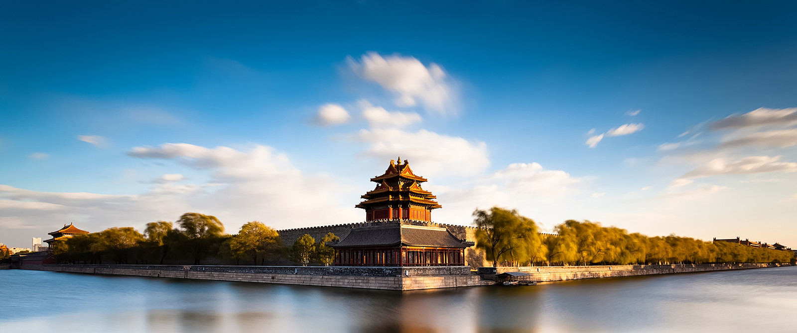 Landscape ultrawide china photography architecture Custom Gaming Mat Desk