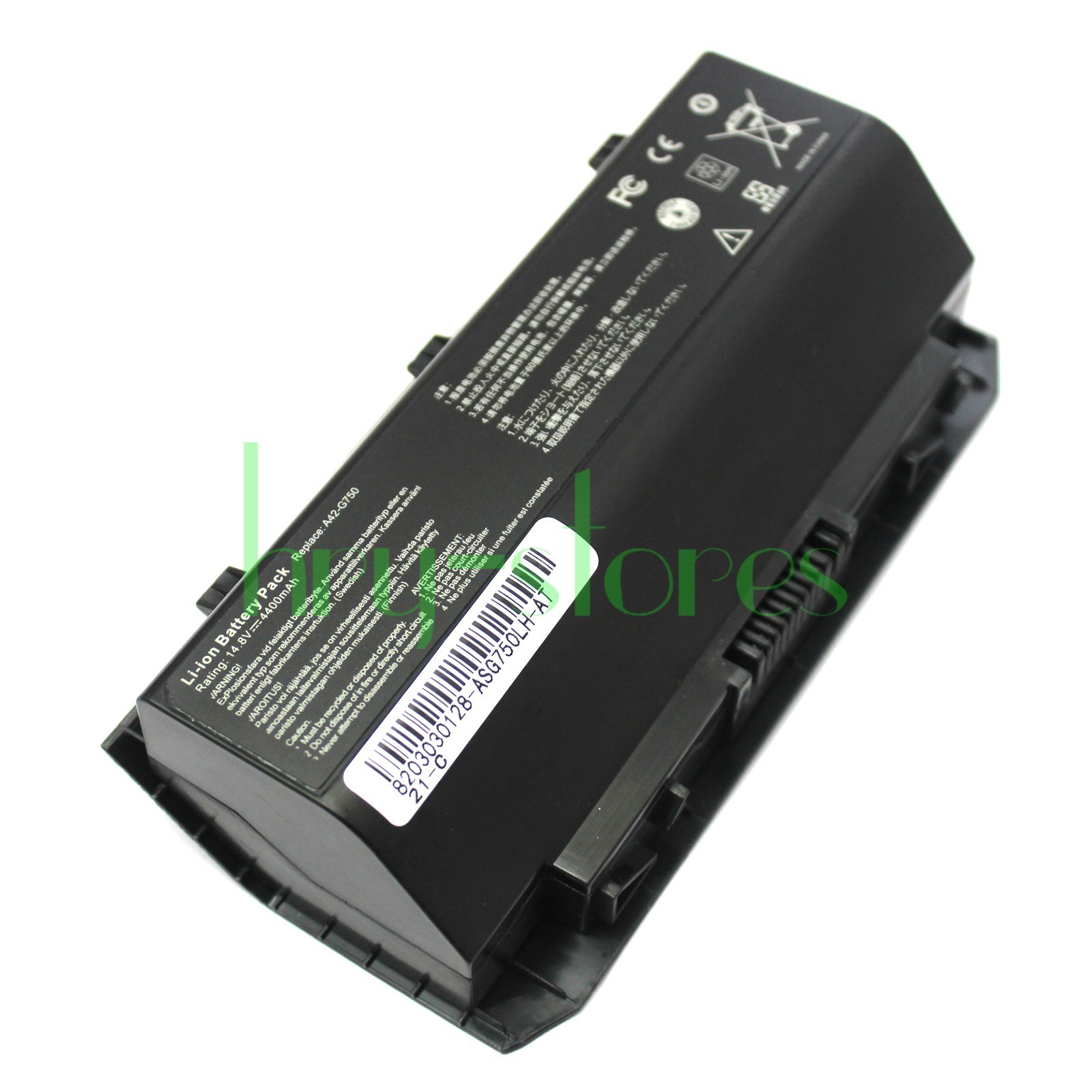 New A42-G750 14.8V 4400mAh Battery for Asus ROG G750 G750JS G750JM G750JW G750JZ