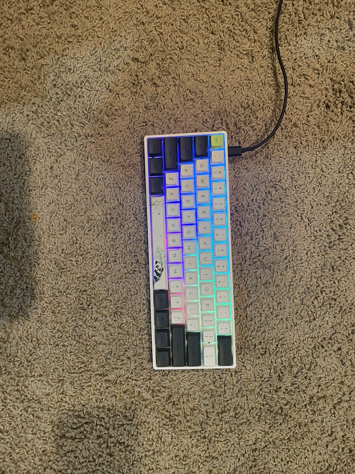 60% Panda Gaming Keyboard  (Comes With Cable)