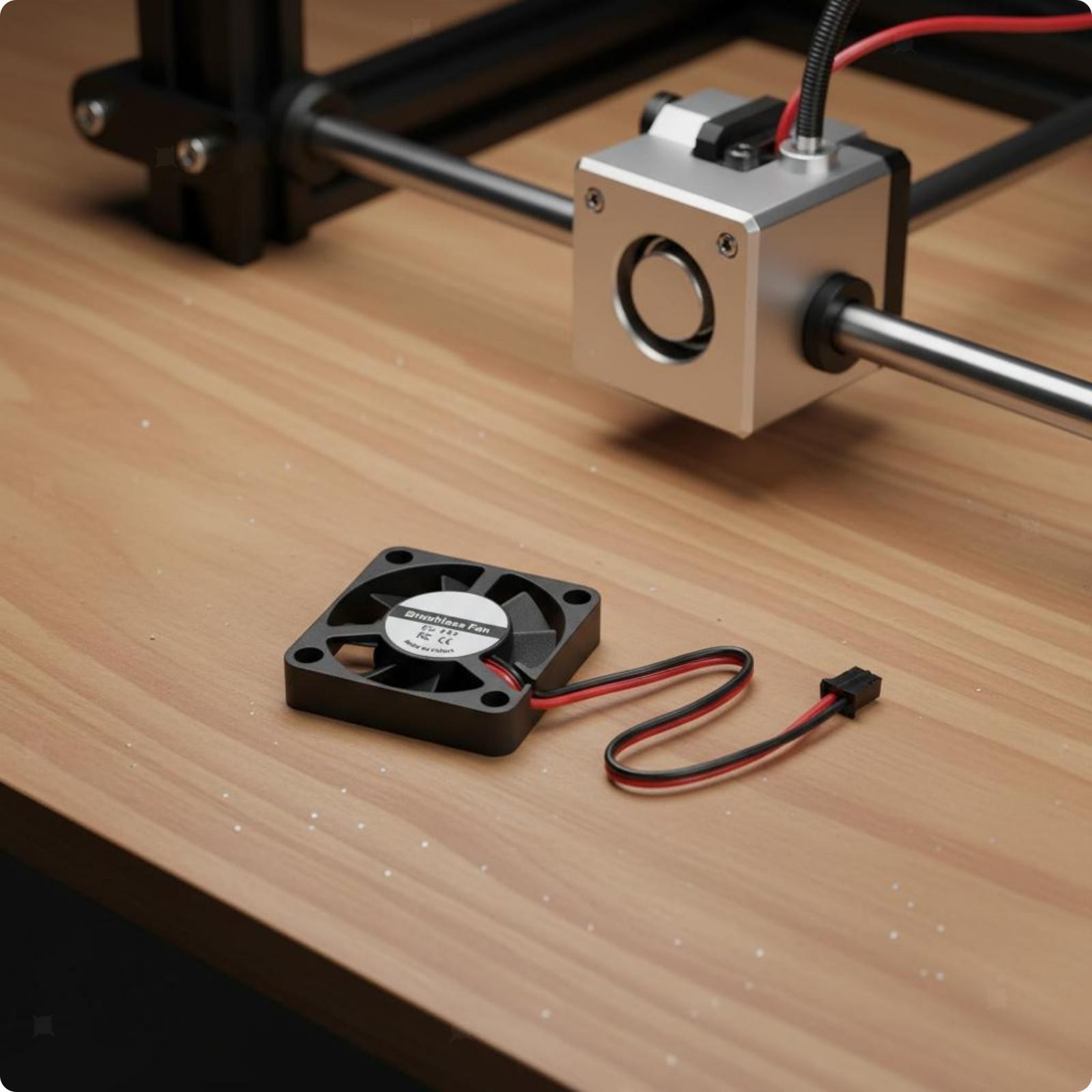 Extruder Cooling Fan Easy Replacement 3010 DC Fan 2-Connector Pin Connector