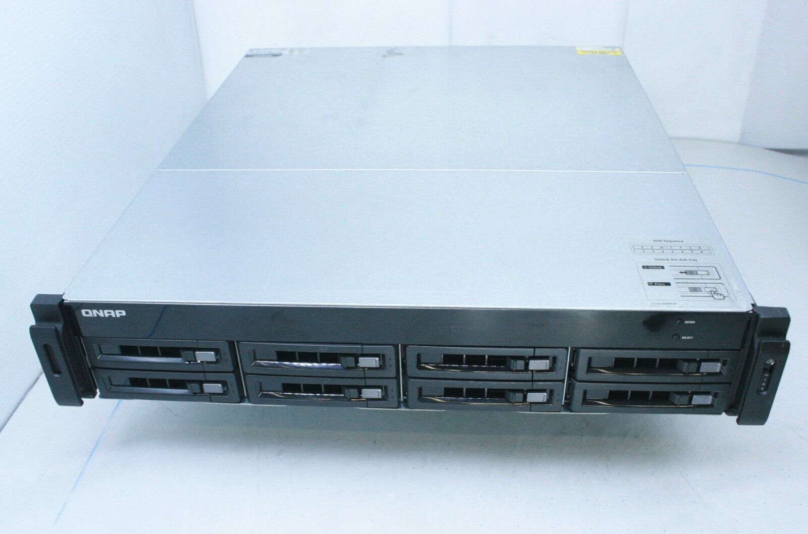 QNAP TS-879U-RP 8-Bay  NAS STORAGE 12GB RAM  NO HDD                       T7-A17