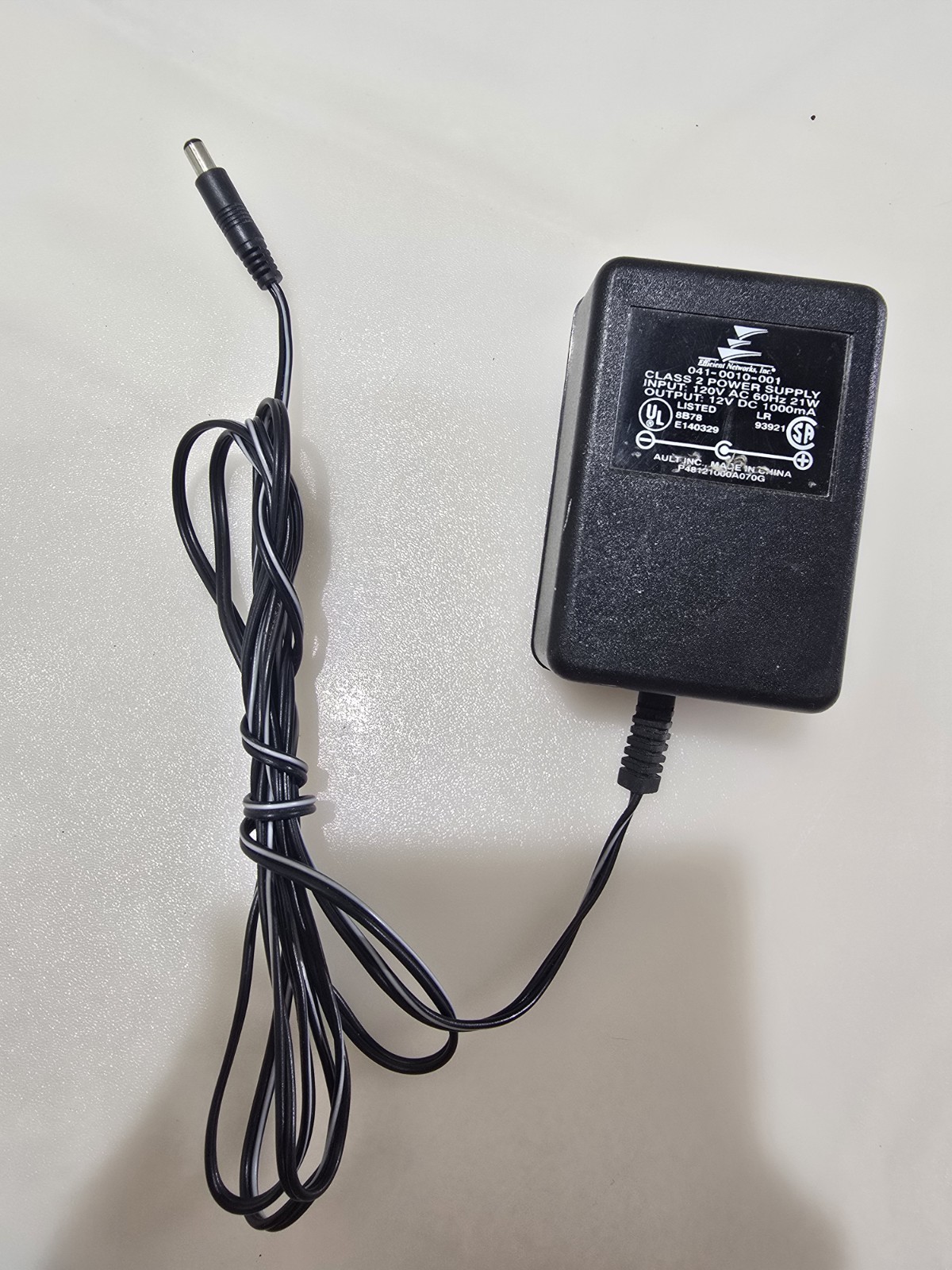 Efficient Networks Inc 041-0010-001 Power Supply Adapter 12V DC 1000mA Router